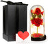 Preserved Red Rose in Glass Dome with Earring
